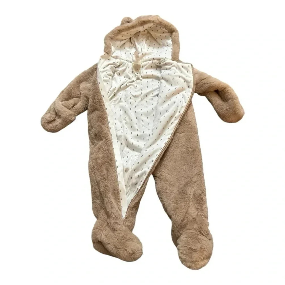 Baby Sherpa Hooded One Piece - Picture 3 of 5